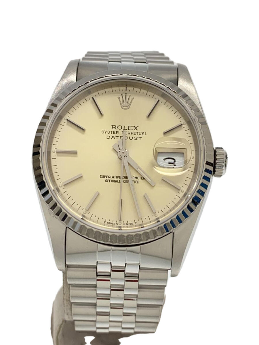 【中古】ROLEX◆デイトジャスト_AT/WG_