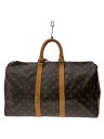 【中古】LOUIS VUITTON◆キーポル45_モノグラム・キャンバス_BRW/PVC/BRW【バッグ】