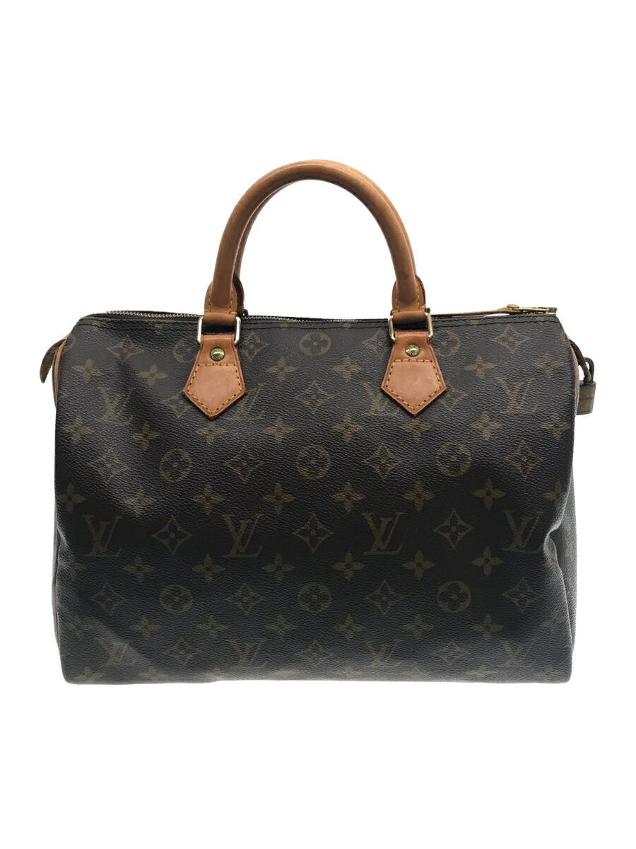 【中古】LOUIS VUITTON◆スピーディ30_モノグラム_BRW/PVC/BRW【バッグ】