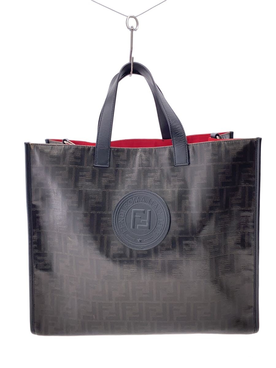 C, G, K - 【中古】FENDI◆ハンドバッグ/--/BLK/総柄/7VA390【バッグ】