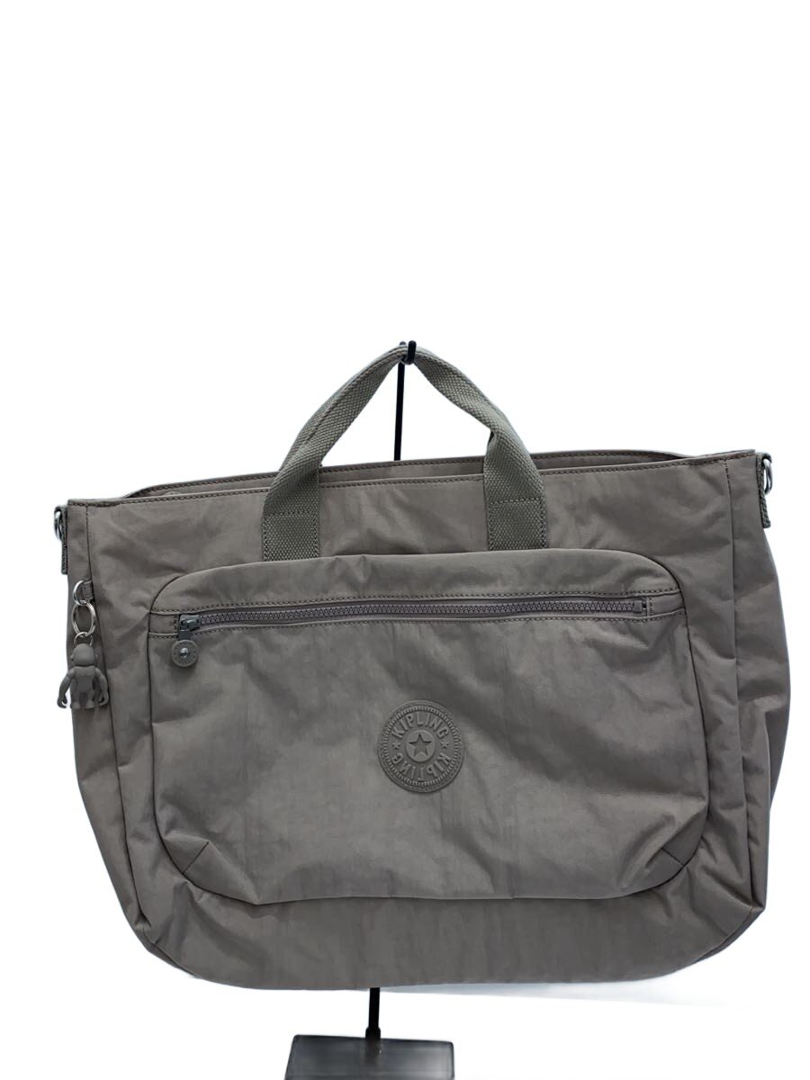 【中古】Kipling◆ボストンバッグ/カシミア/CRM/無地【バッグ】