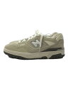 【中古】NEW BALANCE◆UNITED ARROWS別注/ローカットスニーカー/25.5cm/IVO/オフホワイト/BB550UN1【シューズ】