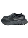 【中古】MAISON SPECIAL◆×special shoes factory/ローファー/24.5cm/BLK/レザー/11232551206//【シューズ】