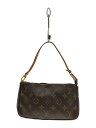 【中古】LOUIS VUITTON◆1)ポシェット・アクセソワール_モノグラム・キャンバス_BRW/PVC/BRW【バッグ】
