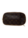 【中古】LOUIS VUITTON◆ポシェット・ガンジュ_モノグラム・キャンバス_BRW/レザー/BRW/総柄【バッグ】
