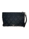 【中古】PRADA◆クラッチバッグ/ナイロン/BLK/2NH006【バッグ】