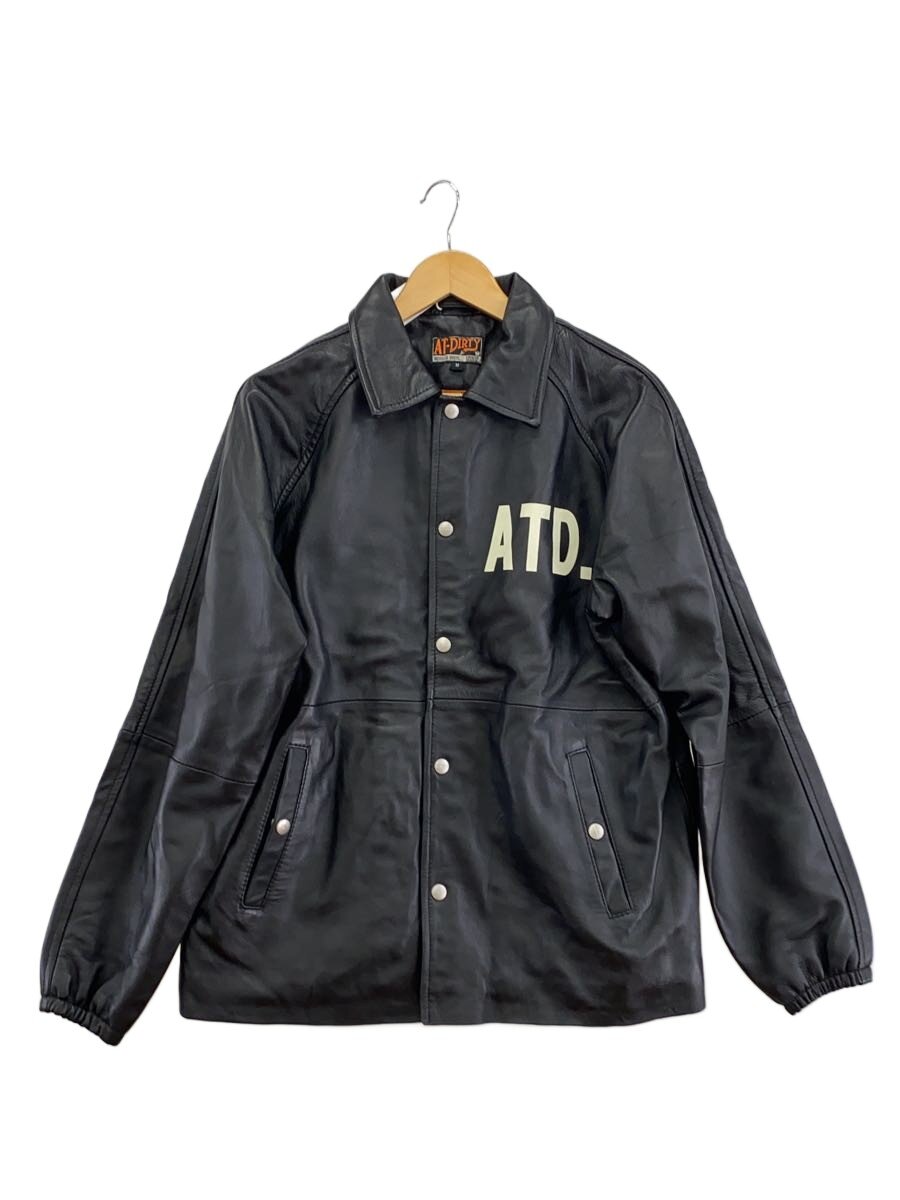 AT-DIRTY◆ジャケット/M/羊革/BLK/BOLD LEATHER COACH JACKET//