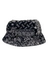 【中古】TIGHTBOOTH PRODUCTION◆バケットハット/M/レーヨン/BLK/ペーズリー/メンズ【服飾雑貨他】