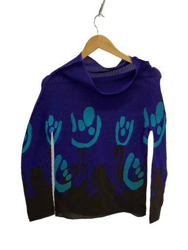 【中古】me ISSEY MIYAKE◆ボックスプリーツ/長袖カットソー/--/ポリエステル/PUP/MI23FJ513【レディースウェア】 【中古】me ISSEY MIYAKE◆ボックスプリーツ/長袖カットソー/--/ポリエステル/PUP/MI23FJ513【レディースウェア】