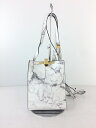 【中古】ZANCHETTI/ショルダーバッグ/牛革/WHT/総柄【バッグ】
