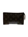 【中古】LOUIS VUITTON◆ポッシュ・トワレット15_モノグラム・キャンバス_BRW/PVC/ブラウン/VI0031/M47546【バッグ】