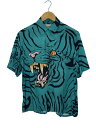 【中古】WACKO MARIA◆22SS/TIM LEHI | S/S HAWAIIAN SHIRT/半袖シャツ/XS/レーヨン/GRN/アニマル【メンズウェア】(4)