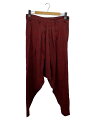 【中古】Y’s◆サルエルパンツ/2/レーヨン/RED/総柄/YB-P16-203【メンズウェア】(4)