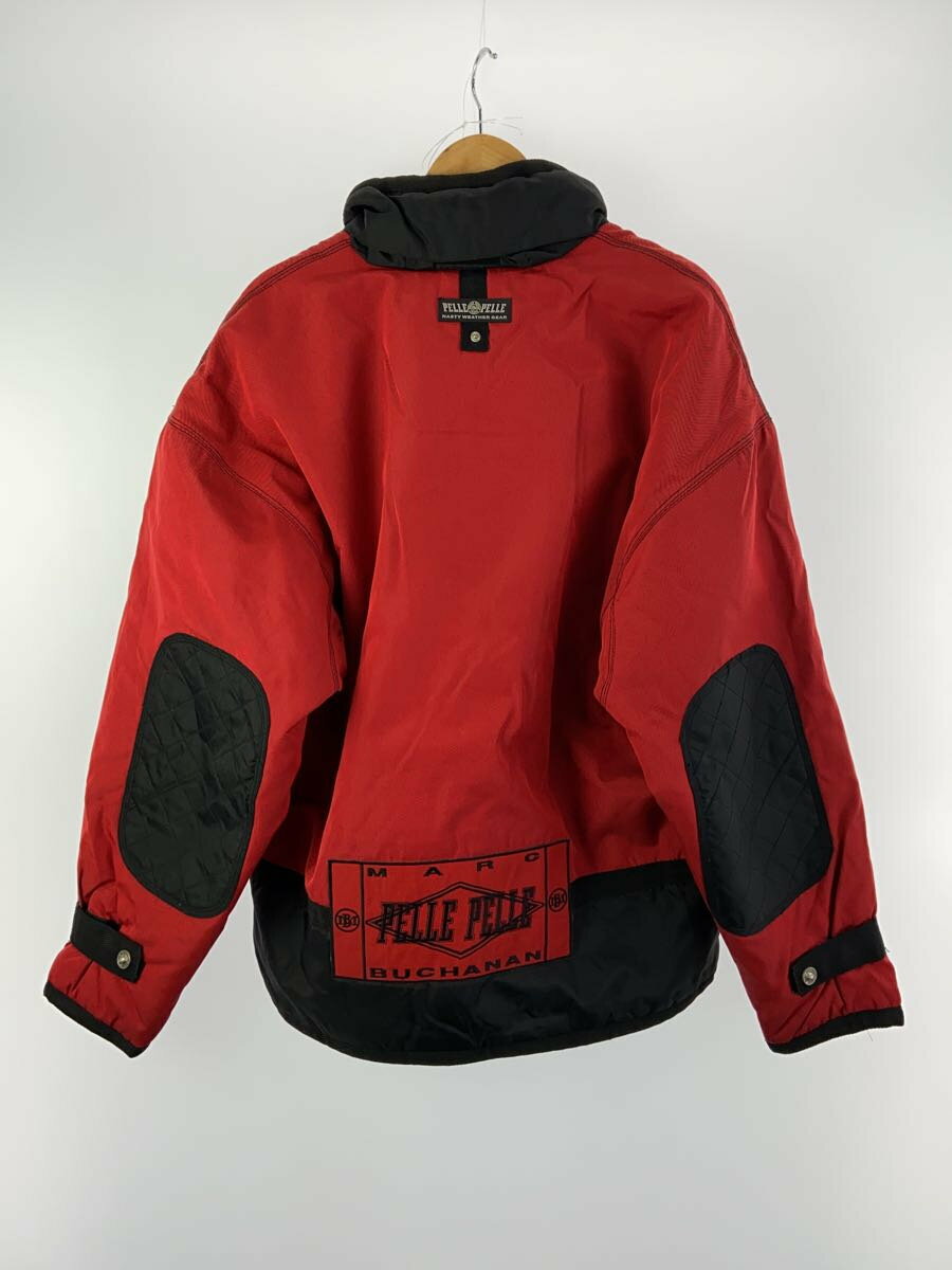 【中古】Pelle Pelle◆ジャケット・ブルゾン/M/ポリエステル/レッド/marc buchanan【メンズウェア】