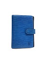 【中古】LOUIS VUITTON◆アジェンダMM_エピ_NVY/PVC/BLU/レディース【服飾雑貨他】