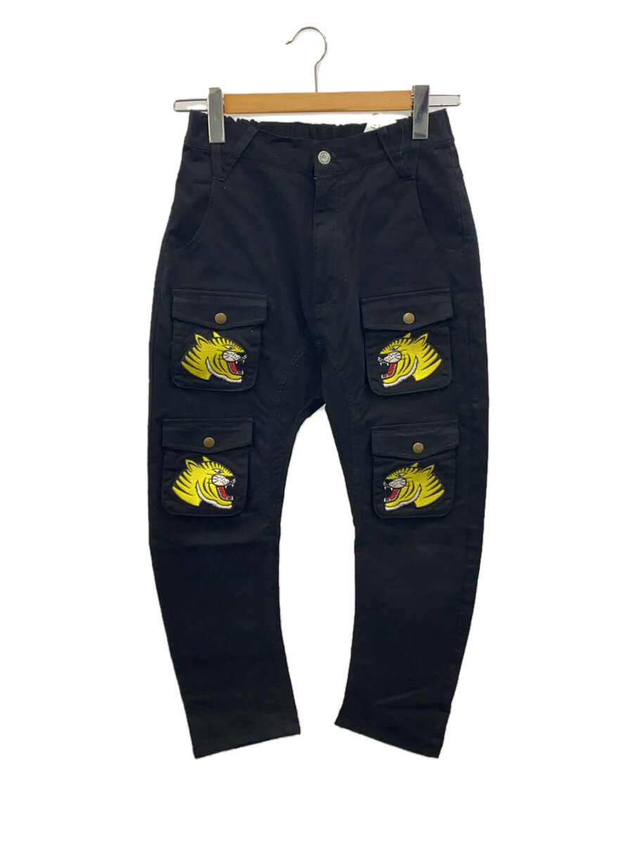 【中古】PUNK DRUNKERS◆ボトム/S/コットン/BLK【メンズウェア】