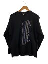 【中古】SHOOP◆長袖Tシャツ/L/コットン/BLK/プリント【メンズウェア】