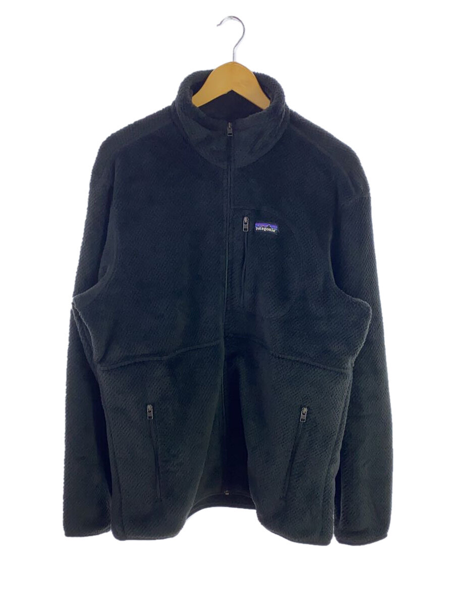 【中古】patagonia◆フリースジャケット/L/ポリエステル/BLK/無地/26435FA23【メンズウェア】