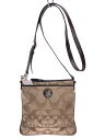 【中古】COACH◆ショルダーバッグ/キャンバス/BEG/43450【バッグ】