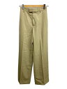 【中古】BOTTEGA VENETA◆ボトム/36/ウール/KHK/無地/735607 V2UK02//【レディースウェア】