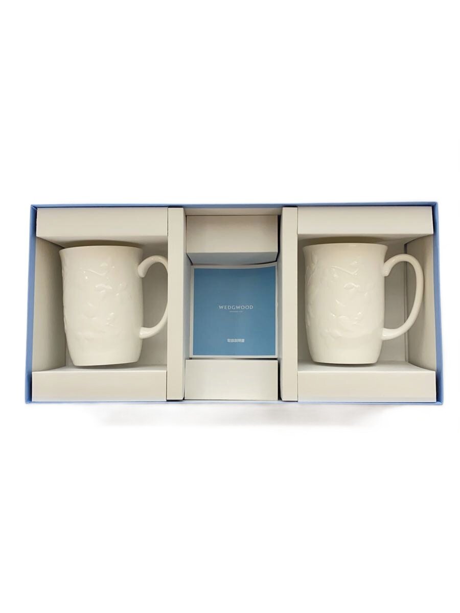 【中古】WEDGWOOD◆洋食器その他/WHT/マグカップ×2【キッチン用品】