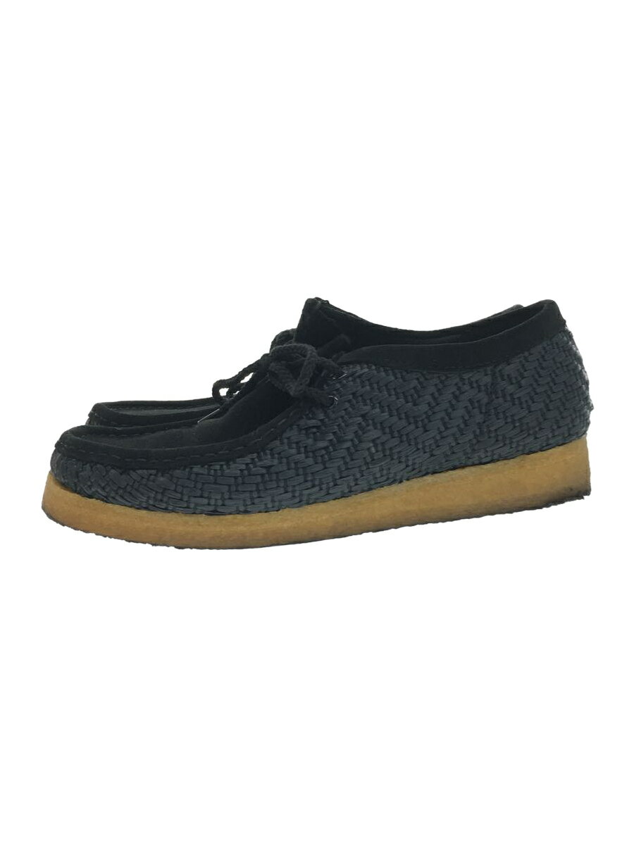 【中古】Clarks◆シューズ/Wallabee Raffia/26.5cm/BLK/26165512【シューズ】