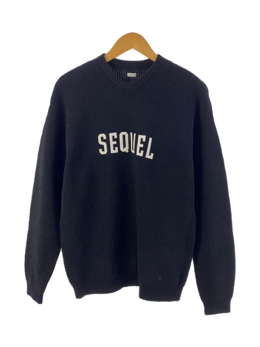 šSEQUELCREW NECK KNIT/()/M//BLK/SQ-22AW-KN-02//ڥ󥺥