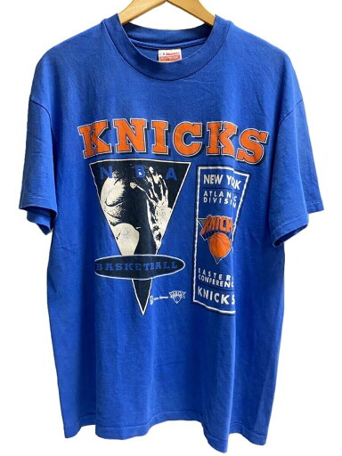 【中古】Hanes◆80s/シングルステッチ/KNICKS/Tシャツ/XL/コットン/BLU//【メンズウェア】 【中古】Hanes◆80s/シングルステッチ/KNICKS/Tシャツ/XL/コットン/BLU//【メンズウェア】