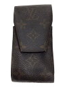 【中古】LOUIS VUITTON◆エテュイ・シガレット_モノグラム・キャンバス_BRW/--/BRW/モノグラム/メンズ【服飾雑貨他】