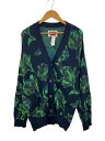 【中古】MAISON SPECIAL◆カーディガン(厚手)/1/アクリル/NVY/総柄/11231361305/【メンズウェア】