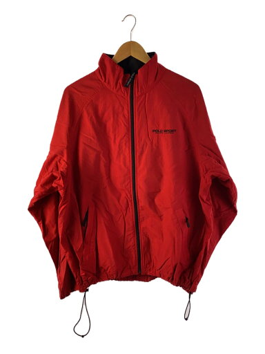 【中古】POLO SPORT◆ナイロンジャケット/L/ナイロン/RED【メンズウェア】 【中古】POLO SPORT◆ナイロンジャケット/L/ナイロン/RED【メンズウェア】