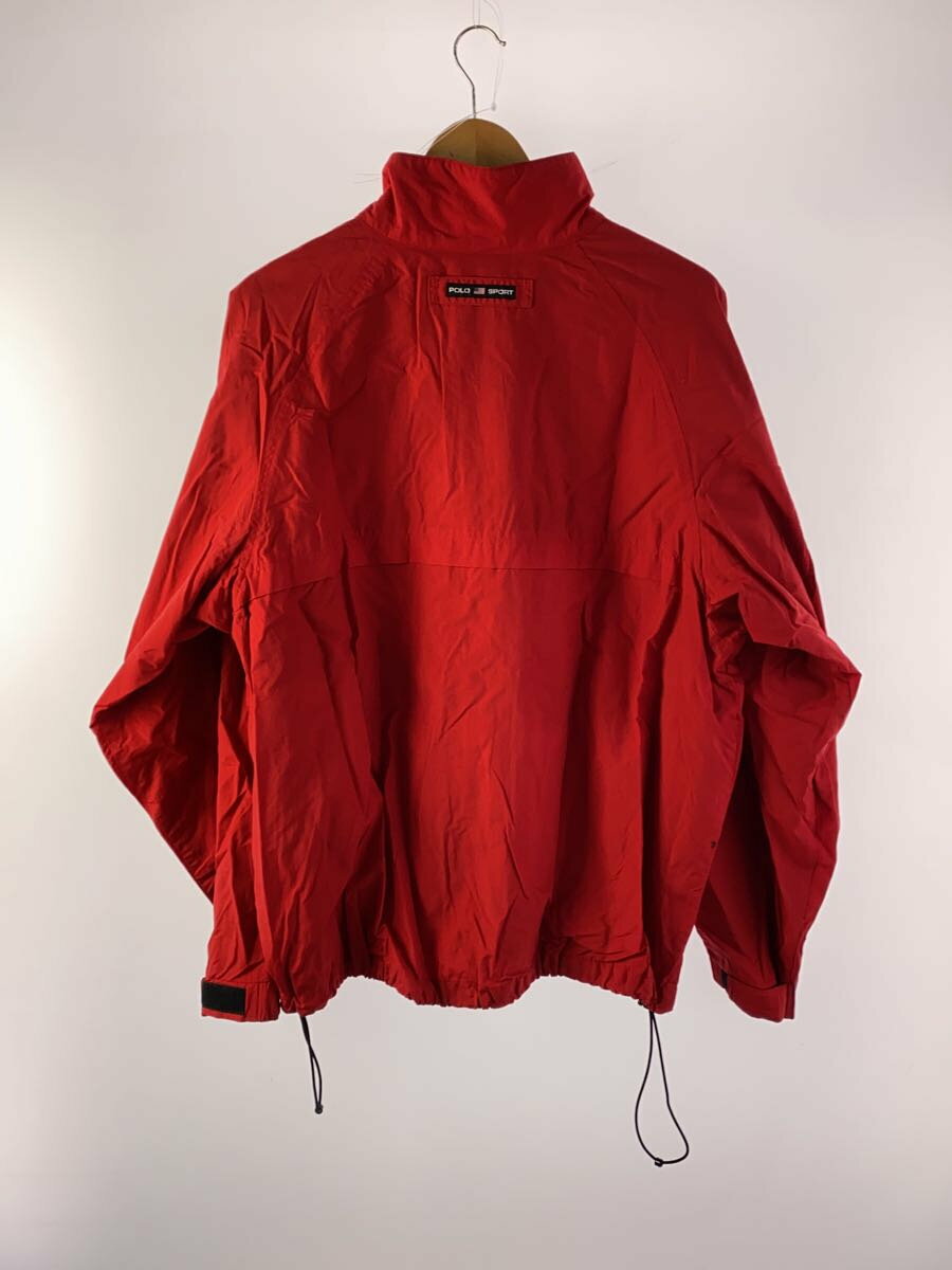 【中古】POLO SPORT◆ナイロンジャケット/L/ナイロン/RED【メンズウェア】
