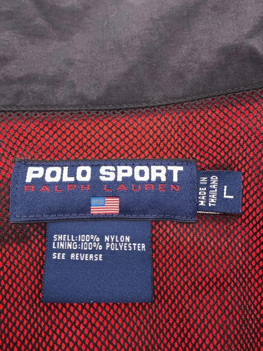 【中古】POLO SPORT◆ナイロンジャケット/L/ナイロン/RED【メンズウェア】