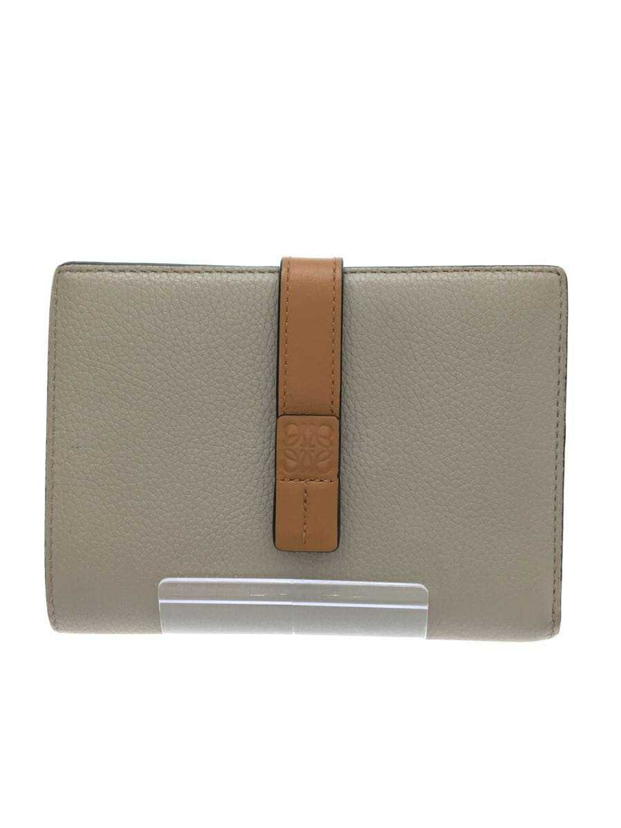 【中古】LOEWE◆バーティカルウォレット/MADE IN SPAIN/レザー/GRY/レディース/06 2005【服飾雑貨他】