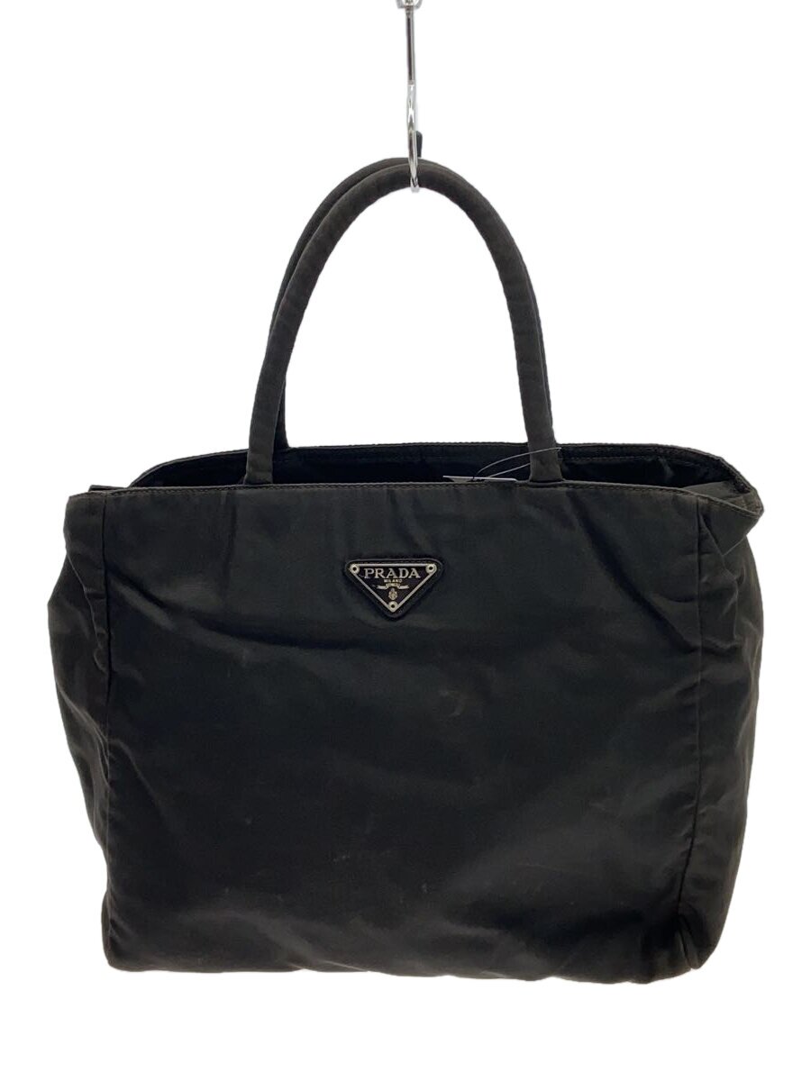【中古】PRADA◆トートバッグ/ナイロン/BRW【バッグ】