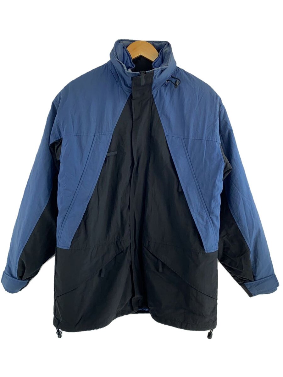 【中古】LANDS END◆ダウンジャケット/M/ナイロン/NVY/無地/90s//【メンズウェア】