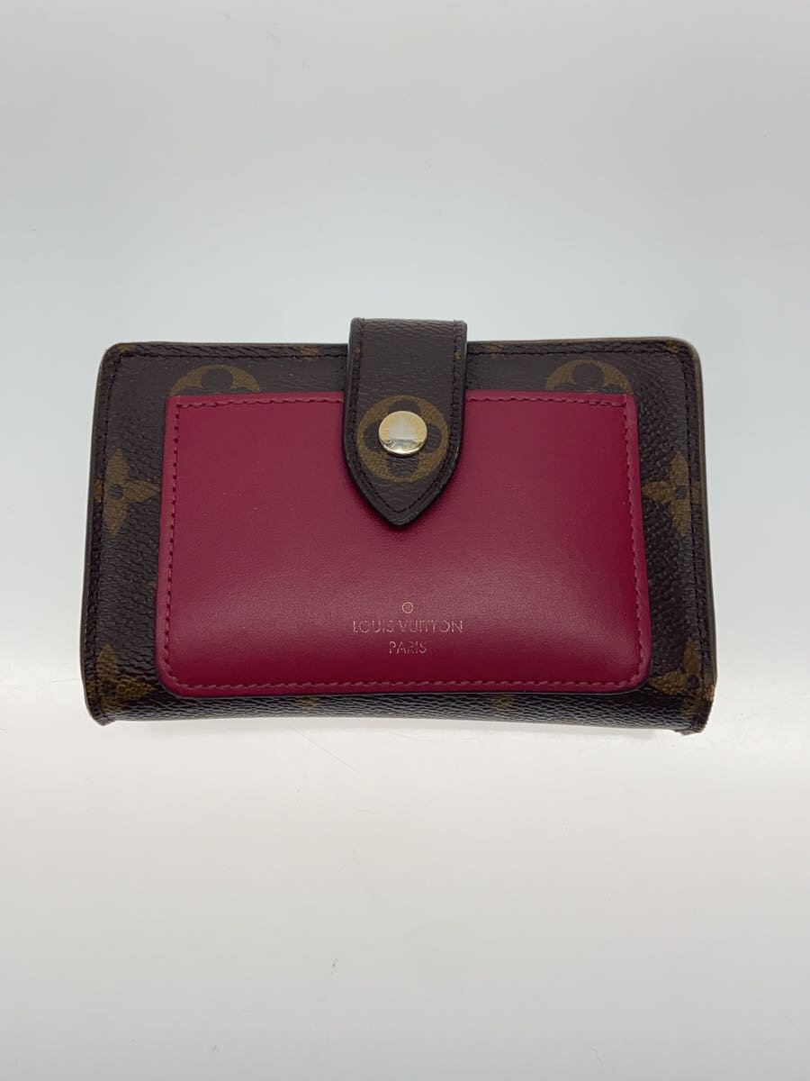 【中古】LOUIS VUITTON◆ポルト・フィユ・ジュリエット_モノグラム・キャンバス_BRW/PVC/BRW/総柄/レディース【服飾雑貨他】