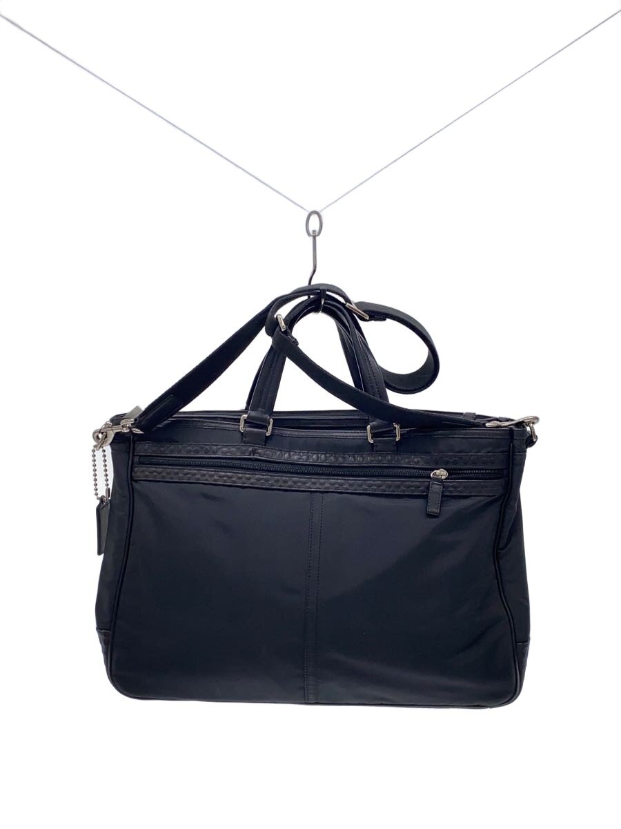 【中古】COACH◆ブリーフケース/--/BLK/無地/F70937//【バッグ】