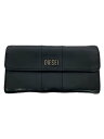 【中古】DIESEL◆長財布/レザー/ブラック/メンズ【服飾雑貨他】