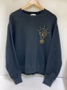 【中古】WACKO MARIA◆世界平和プロジェクト/ワールドカップ!スウェット/M/コットン/BLK【メンズウェア】