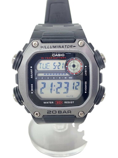 【中古】CASIO◆クォーツ腕時計_その他/デジタル/ラバー/BLK/SS//【服飾雑貨他】 【中古】CASIO◆クォーツ腕時計_その他/デジタル/ラバー/BLK/SS//【服飾雑貨他】