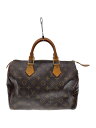 【中古】LOUIS VUITTON◆1)スピーディ30_モノグラム・キャンバス_BRW/PVC/BRW【バッグ】