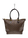 【中古】LOUIS VUITTON◆サレヤPM_ダミエ・エベヌ/トートバッグ/レザー/BRW/総柄/N51183【バッグ】