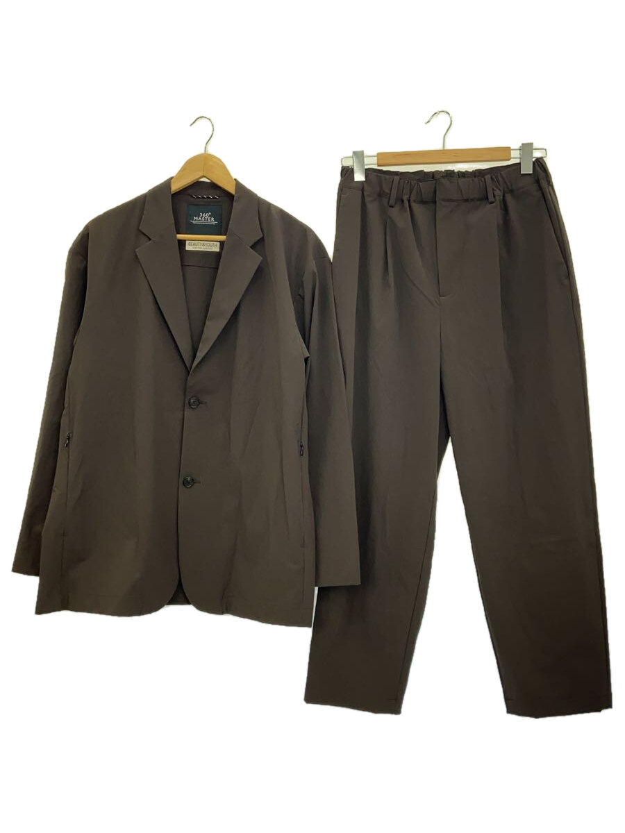 【中古】BEAUTY&YOUTH UNITED ARROWS◆セットアップ/ナイロン/BRW/無地/1222-144-1770【メンズウェア】