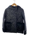 【中古】blanc basque◆blanc basque ブランバスク キルティングジャケット/38/--/BLK/無地/BB74-203【レディースウェア】