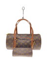 【中古】LOUIS VUITTON◆2)パピヨン30_モノグラム・キャンバス_BRW/PVC/BRW【バッグ】
