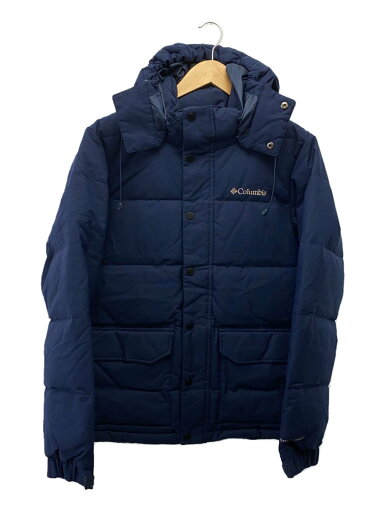 【中古】Columbia◆ROCKFALL II DOWN JACKET_ロックフォール2ダウンジャケット/S/ナイロン/NVY/無地【メンズウェア】 【中古】Columbia◆ROCKFALL II DOWN JACKET_ロックフォール2ダウンジャケット/S/ナイロン/NVY/無地【メンズウェア】