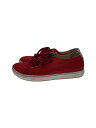 【中古】BIRKENSTOCK◆ローカットスニーカー/37/RED/キャンバス【シューズ】