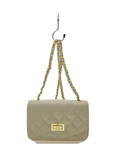 【中古】AULENTTI◆ショルダーバッグ/レザー/CRM/無地//【バッグ】 【中古】AULENTTI◆ショルダーバッグ/レザー/CRM/無地//【バッグ】
