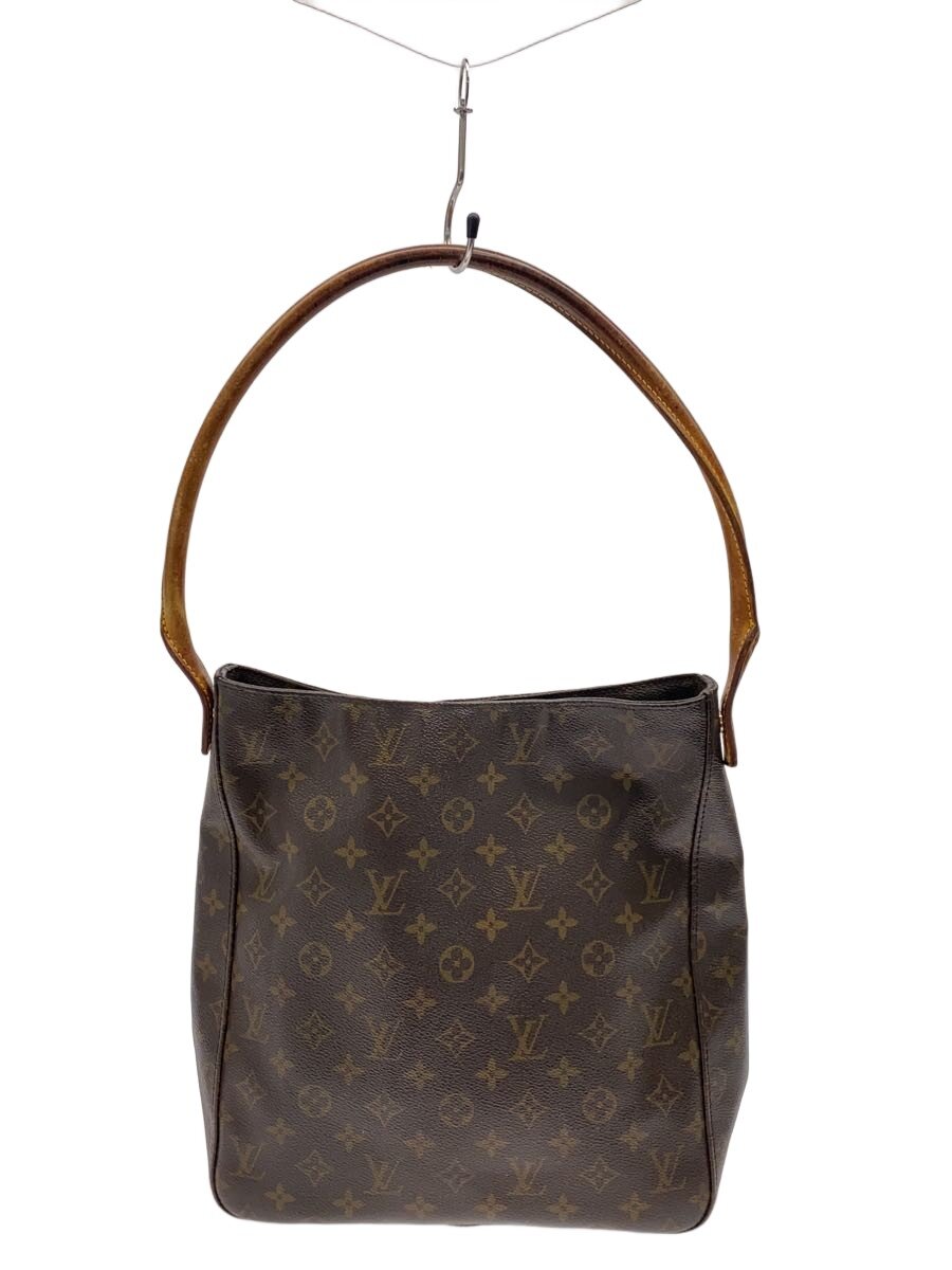 LOUIS VUITTON◆ルーピングGM_モノグラム・キャンバス/PVC/BRW